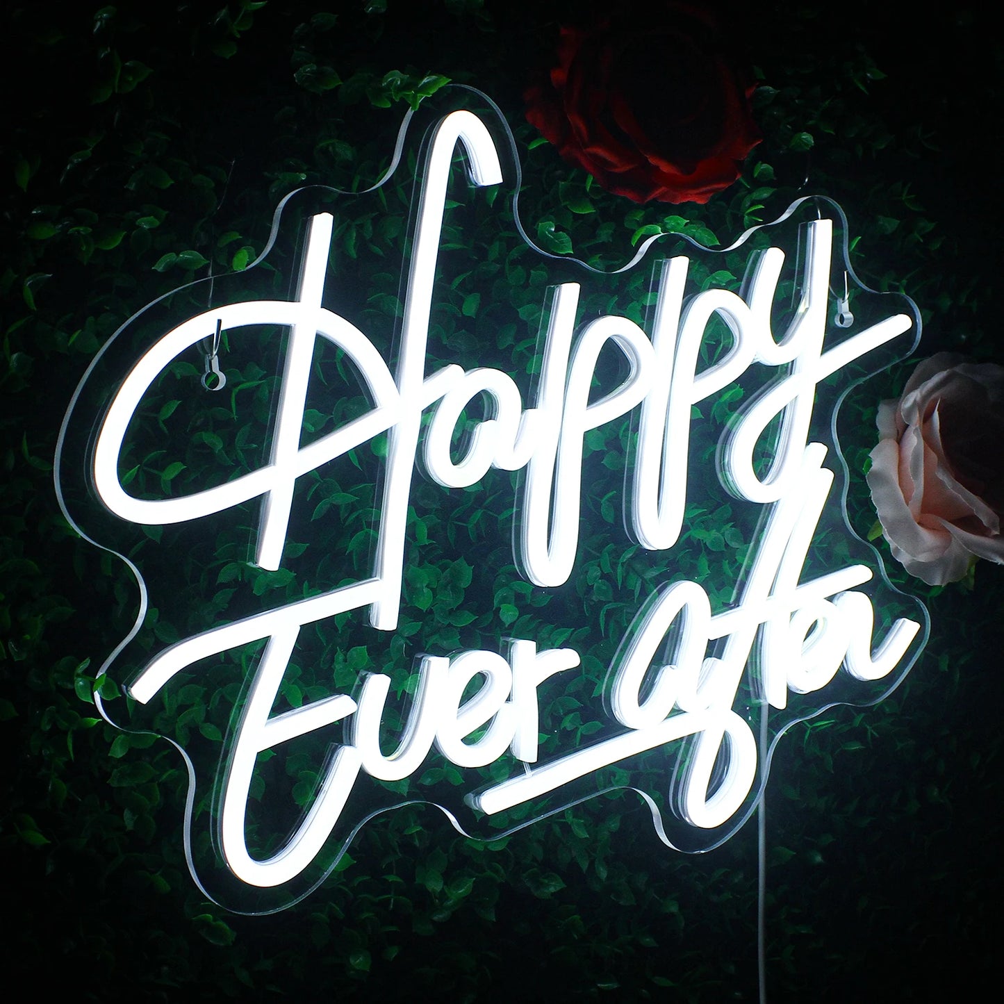 Placa de LED "Happy Ever After" 5V USB - Econômica