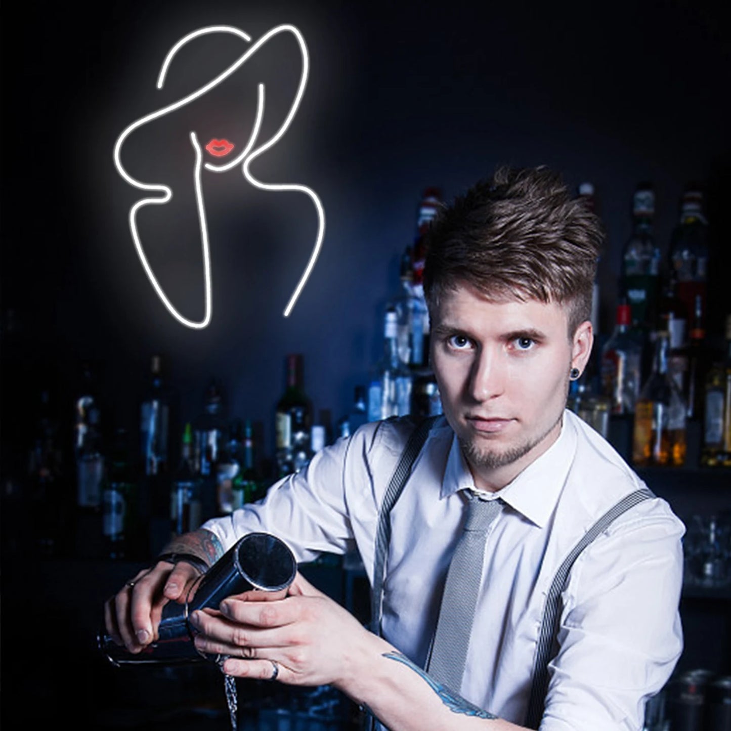 Letreiro de LED USB 5V Lady - Econômico