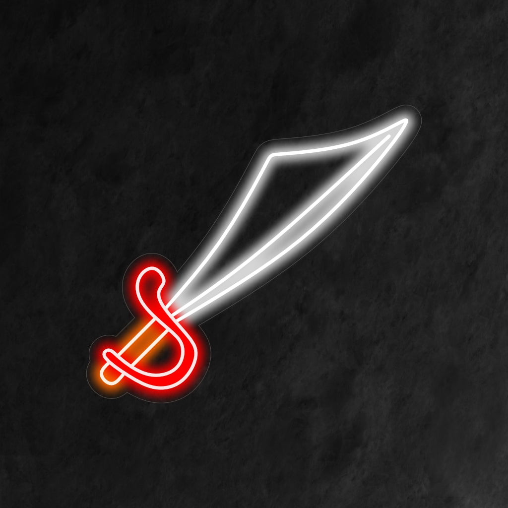 "Sword Neon Sign" exala coragem e aventura com sua silhueta cativante, adicionando um toque ousado e atemporal à sua decoração.