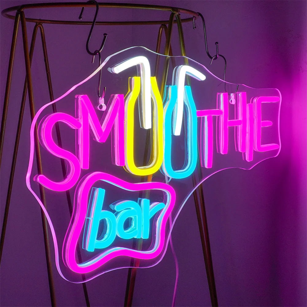 Letreiro de LED USB 5V para Smoothie Bar - Econômico
