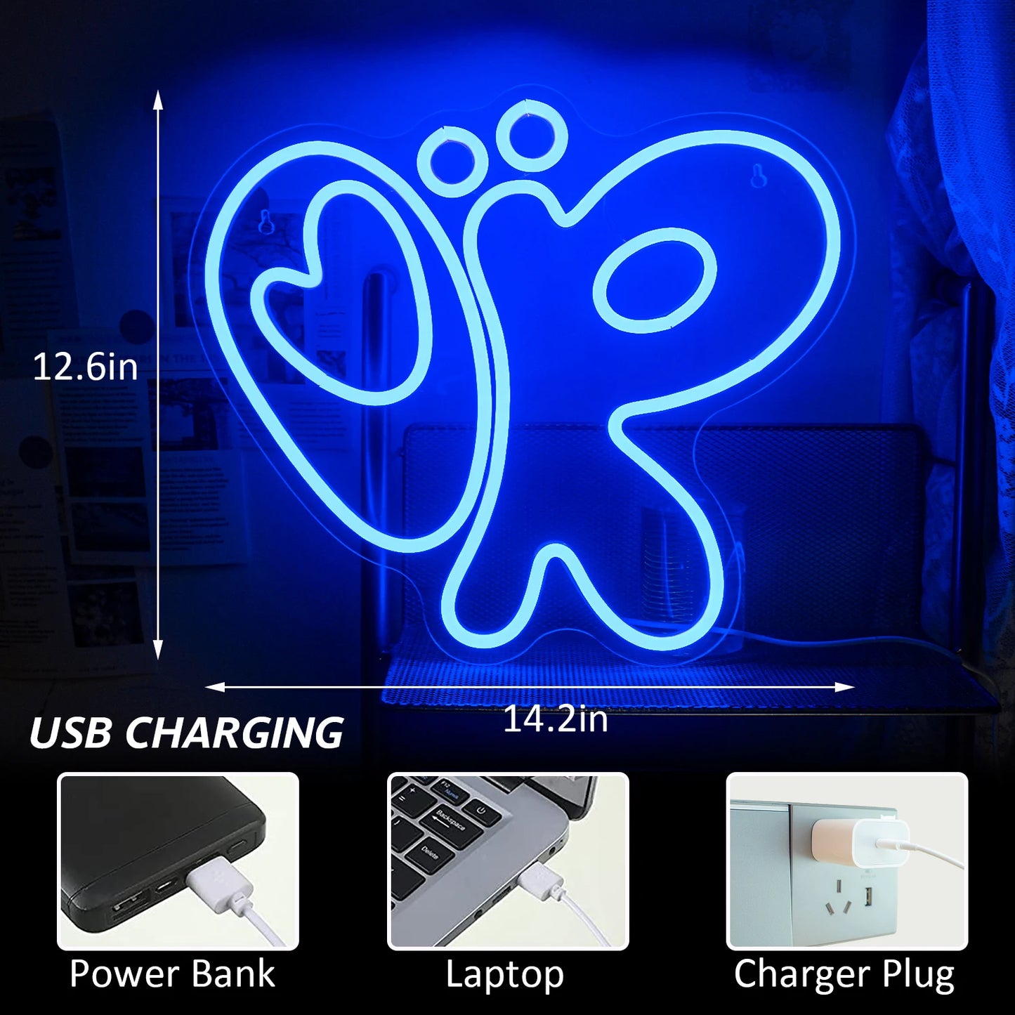 Letreiro de LED USB 5V Caracol - Econômico