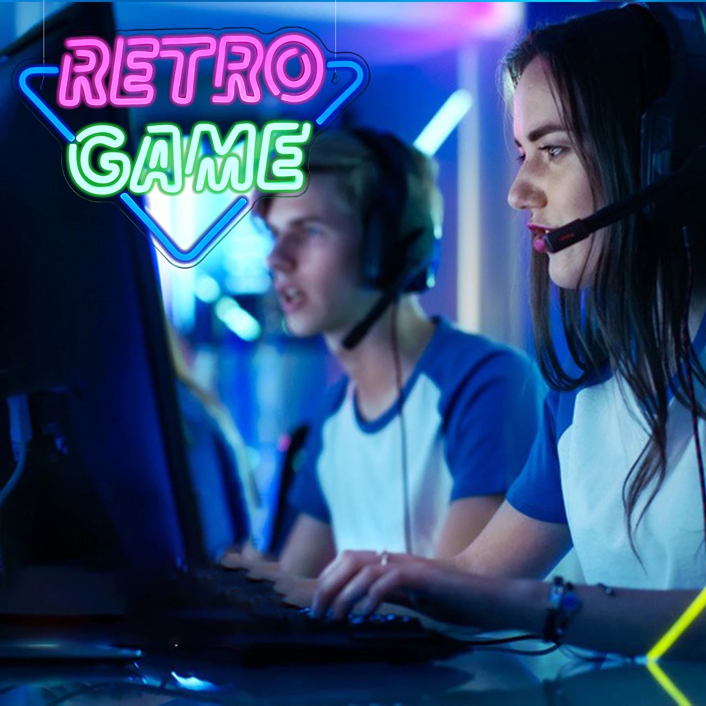 Placa de LED Neon para Jogos Retrô 5V USB - Econômica