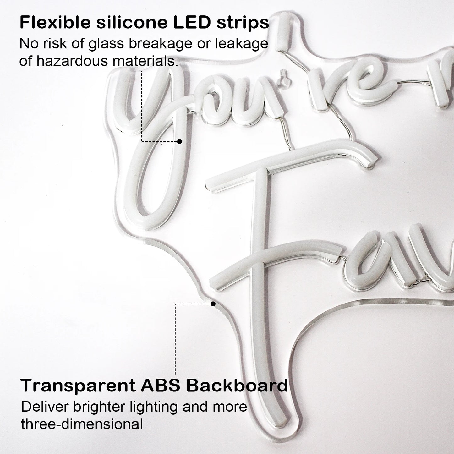 Você é o meu favorito 5V USB Letreiro de LED - Econômico