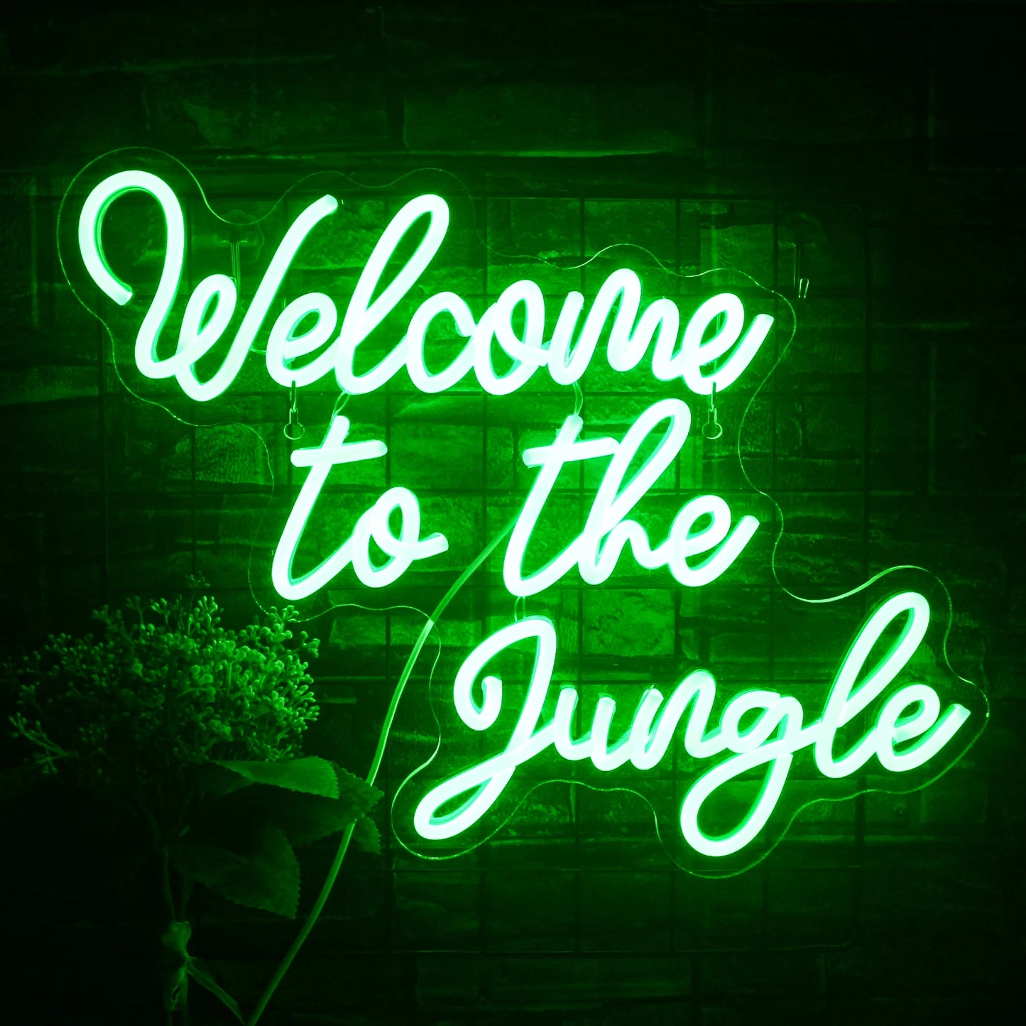 Welcome To The Jungle Letreiro de LED USB 5V - Econômico