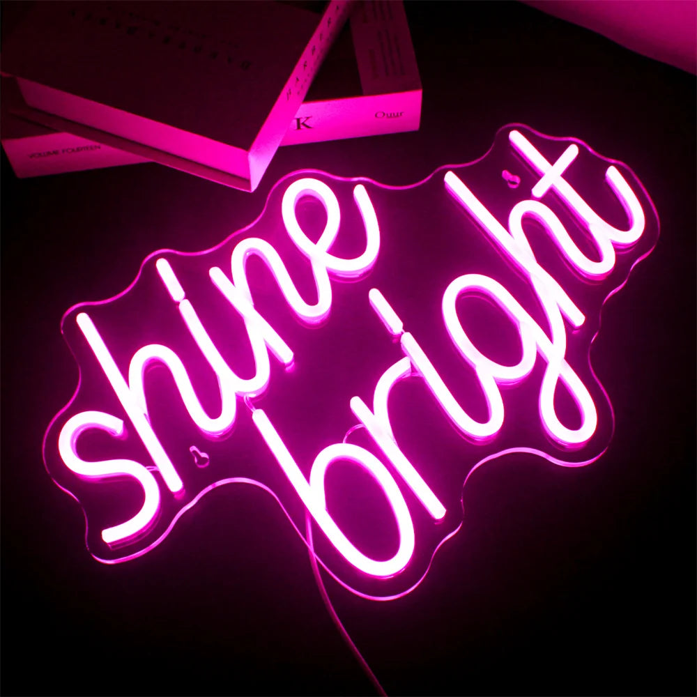 Letreiro de LED 5V USB Shine Bright - Econômico