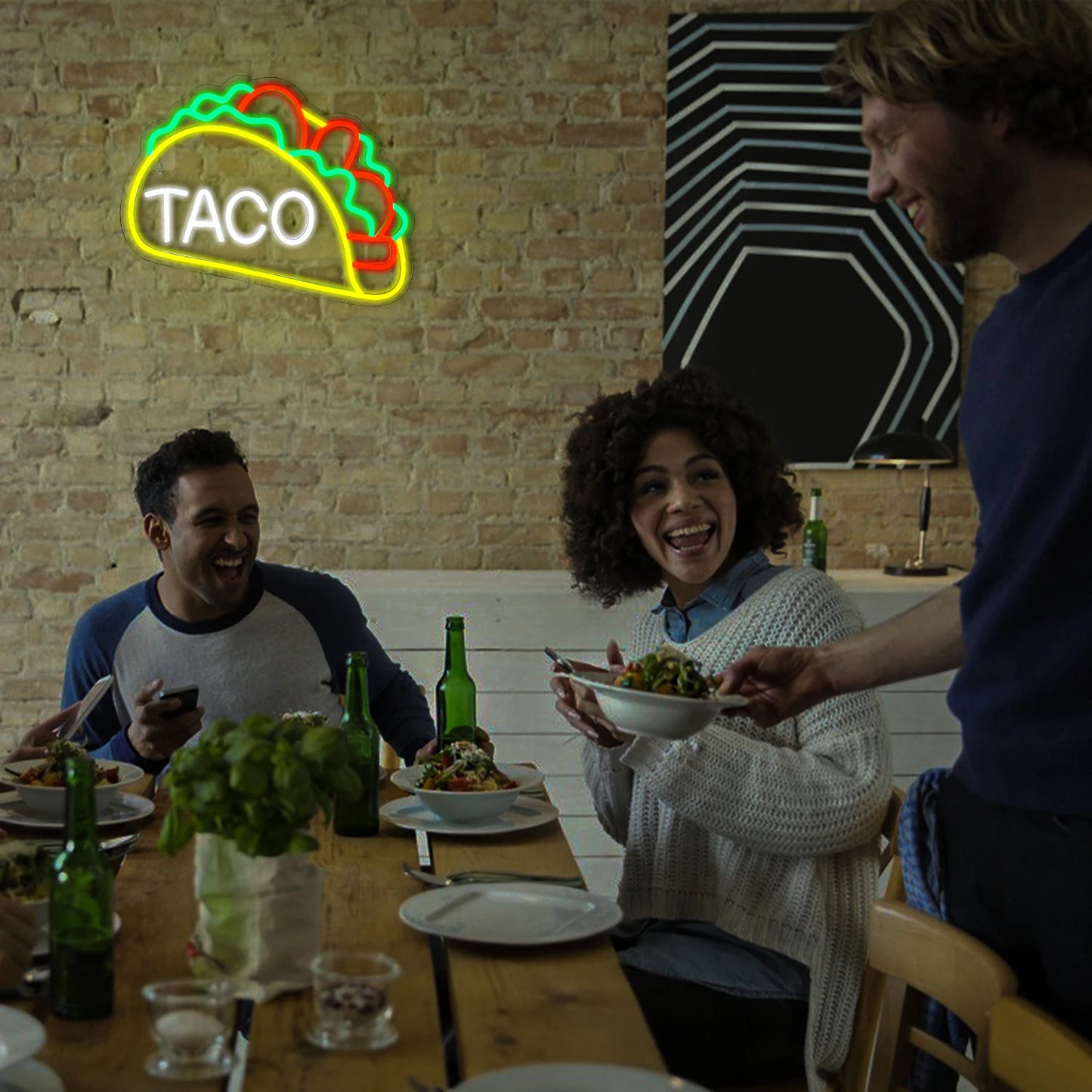 Tacos 5V USB Letreiro de LED - Econômico