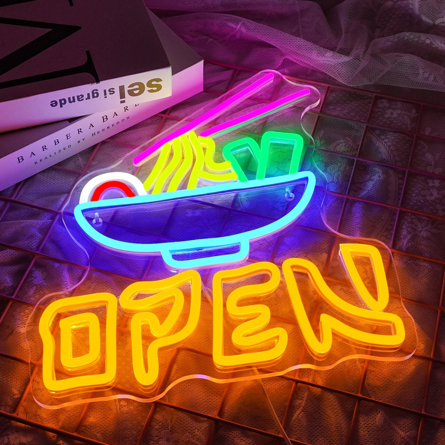 Placa de LED USB 5V "Open Ramen" - Econômica