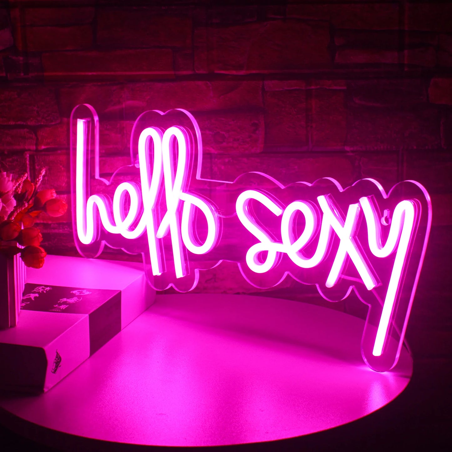 Letreiro de LED "Hello Sexy" 5V USB - Econômico