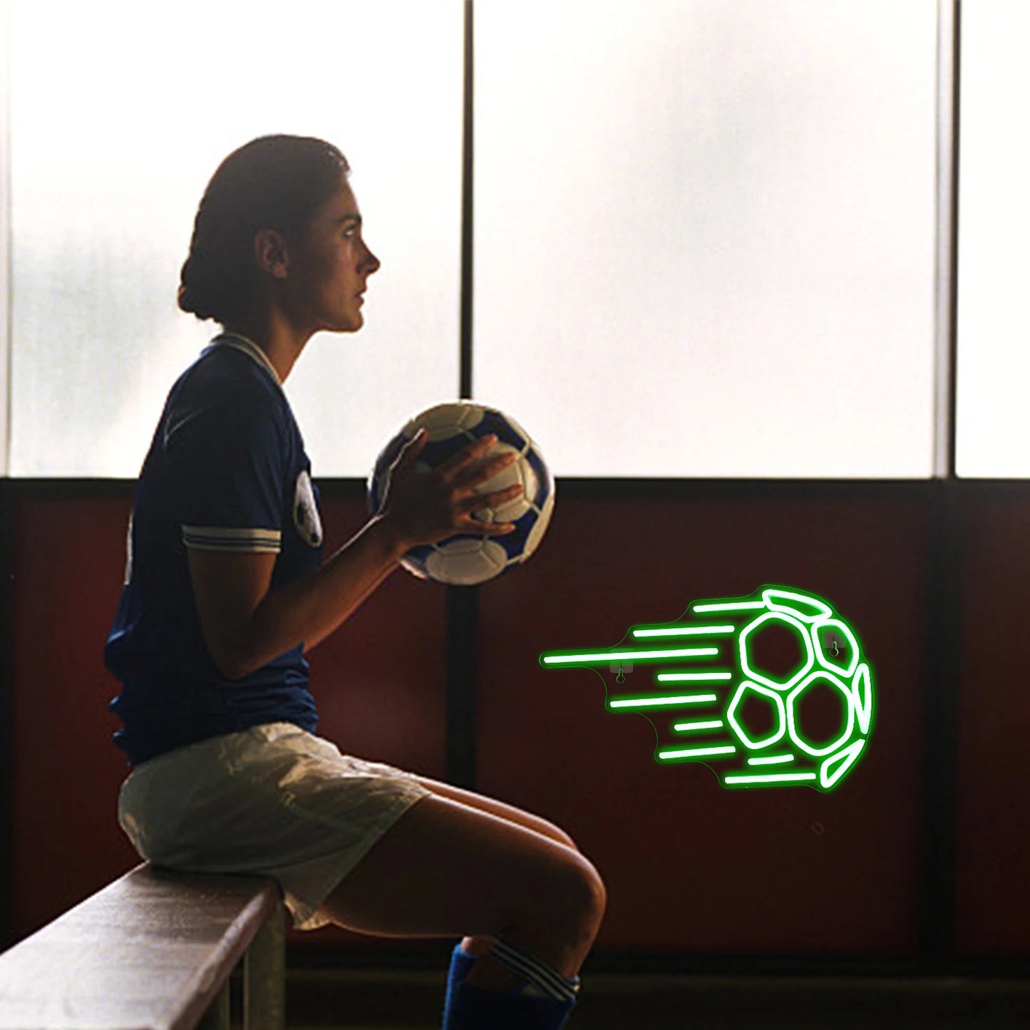 Letreiro de LED USB 5V Futebol - Econômico