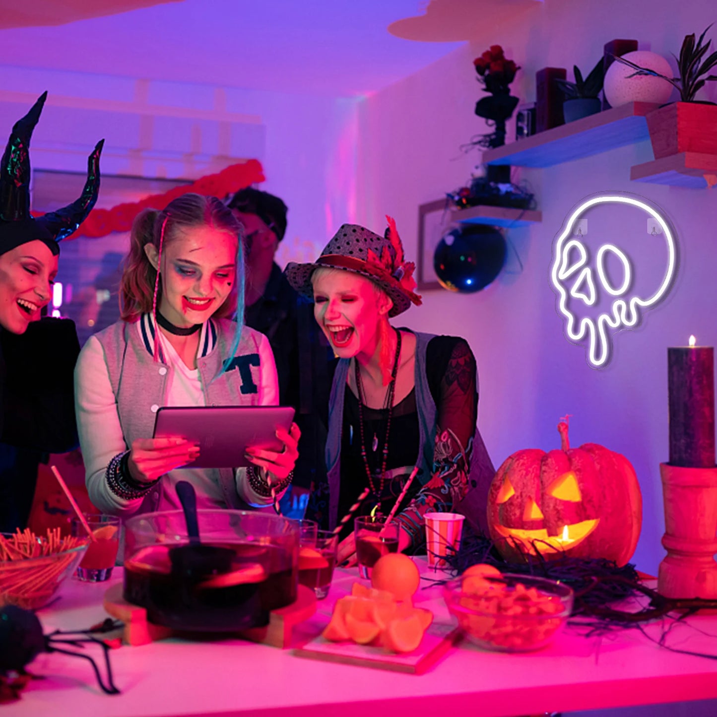 Letreiro de LED USB 5V para Halloween - Econômico