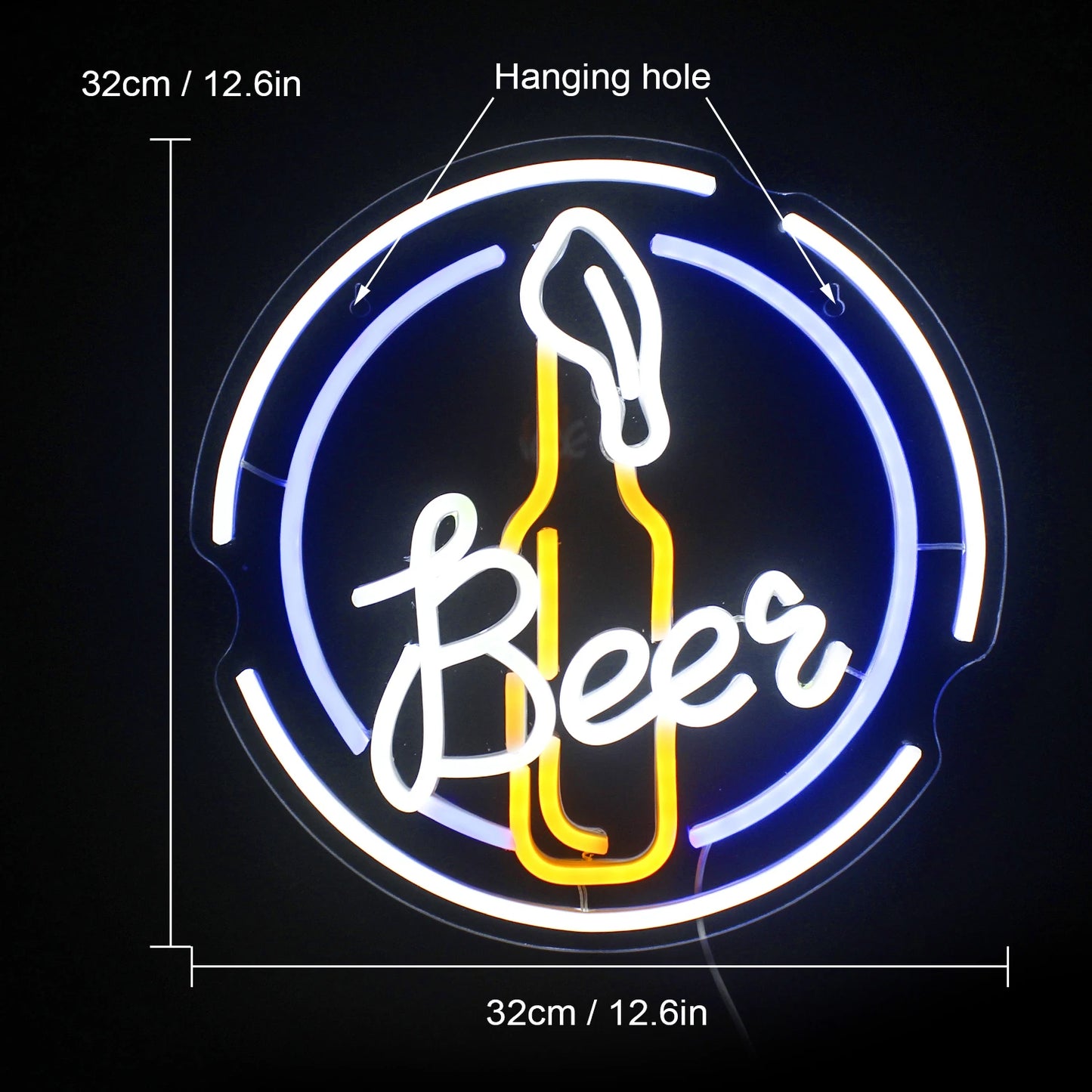 Letreiro de LED USB 5V Bar Beer - Econômico