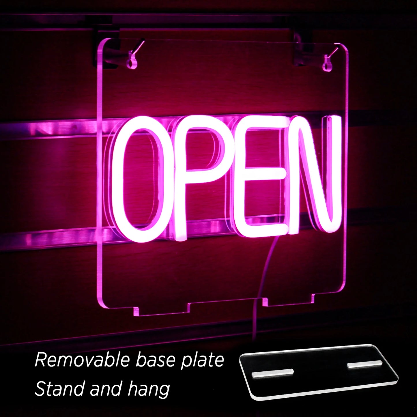 Letreiro de LED 5V USB "Open" - Econômico