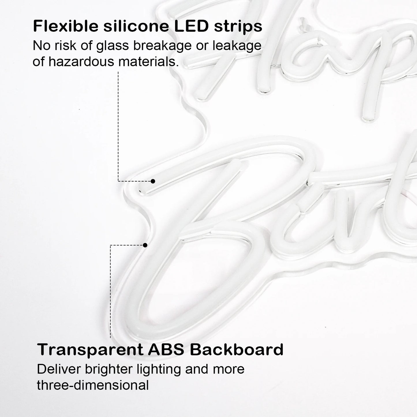 Letreiro de LED "Feliz Aniversário" 5V USB - Econômico