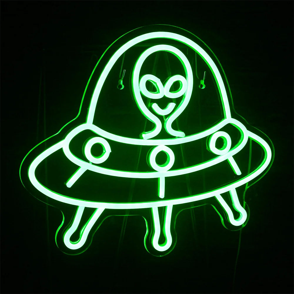 Placa de LED Alien Verde 5V USB - Econômica