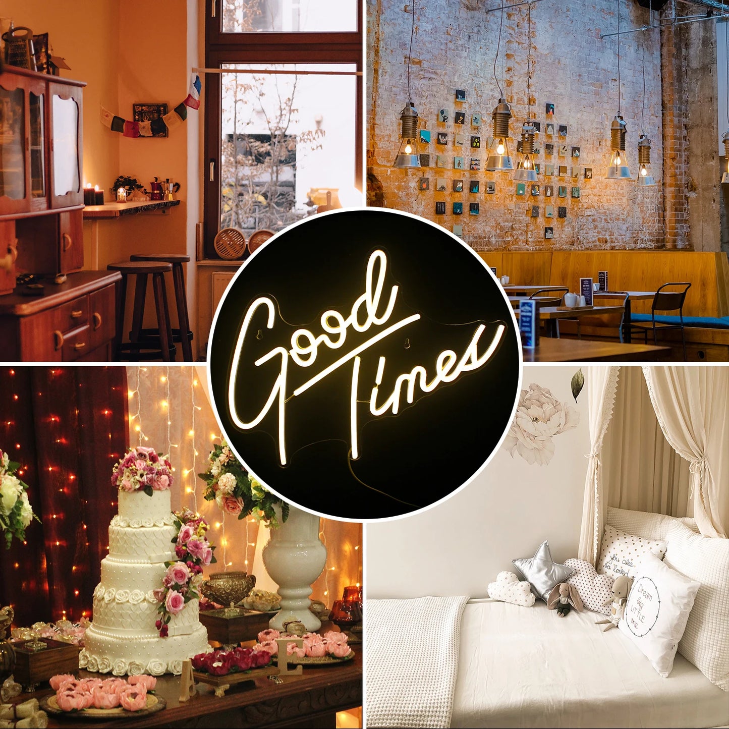 Placa de neon LED mini USB Good Times 5V - econômica