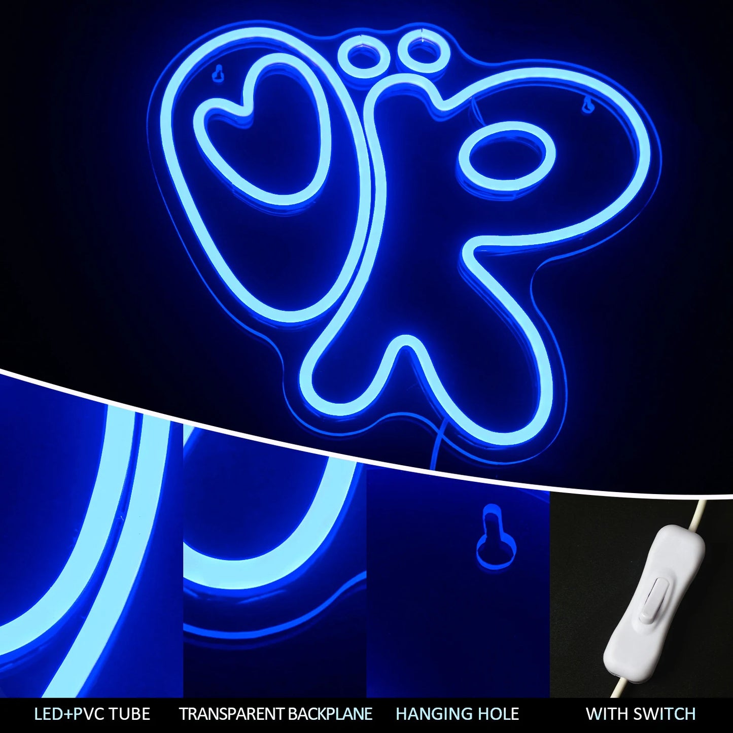 Letreiro de LED USB 5V Caracol - Econômico