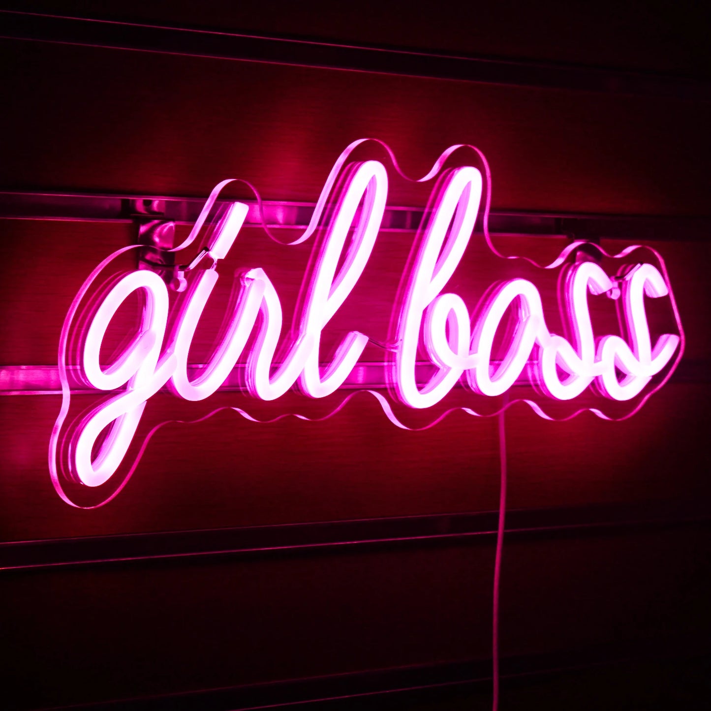 Letreiro de LED "Girl Boss" 5V USB - Econômico
