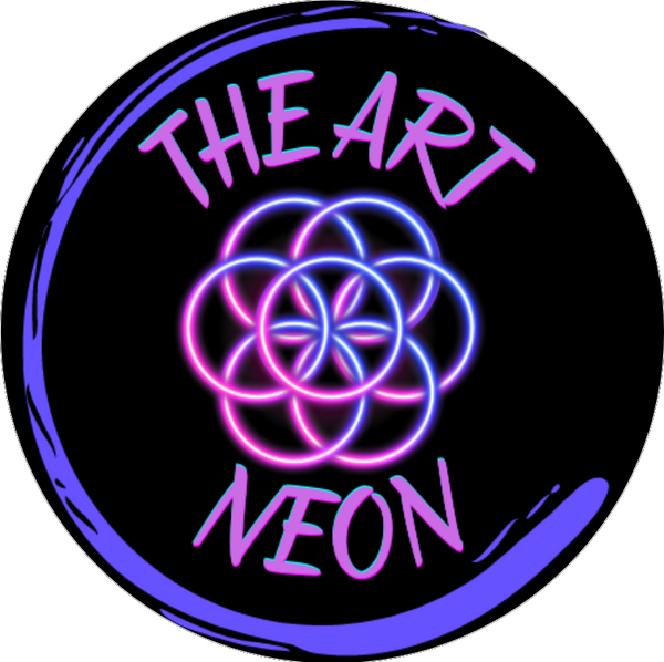 A imagem mostra o logotipo do site The Art Neon.