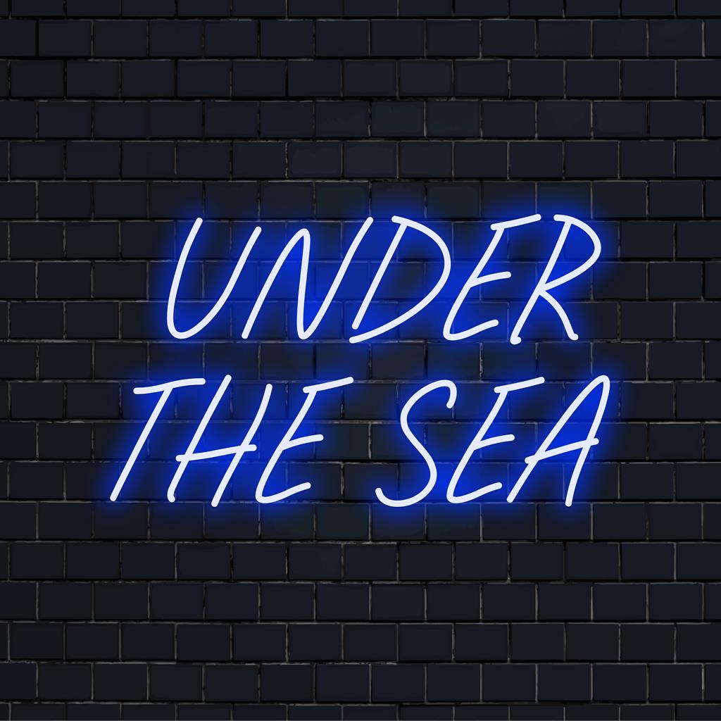 Placa de LED personalizada, vibrante e despreocupada, com design com tema marinho, decoração neon perfeita para amantes do oceano e entusiastas de arte de parede exclusiva.