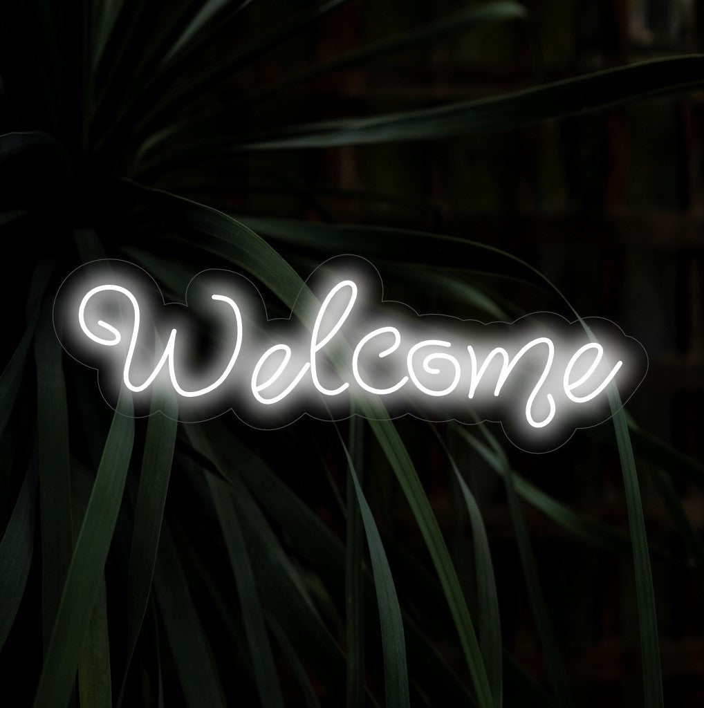 A "Placa Neon de Boas-Vindas" é uma adição acolhedora e convidativa ao seu ambiente de hospitalidade. Uma luz neon que transmite uma saudação amigável aos visitantes.