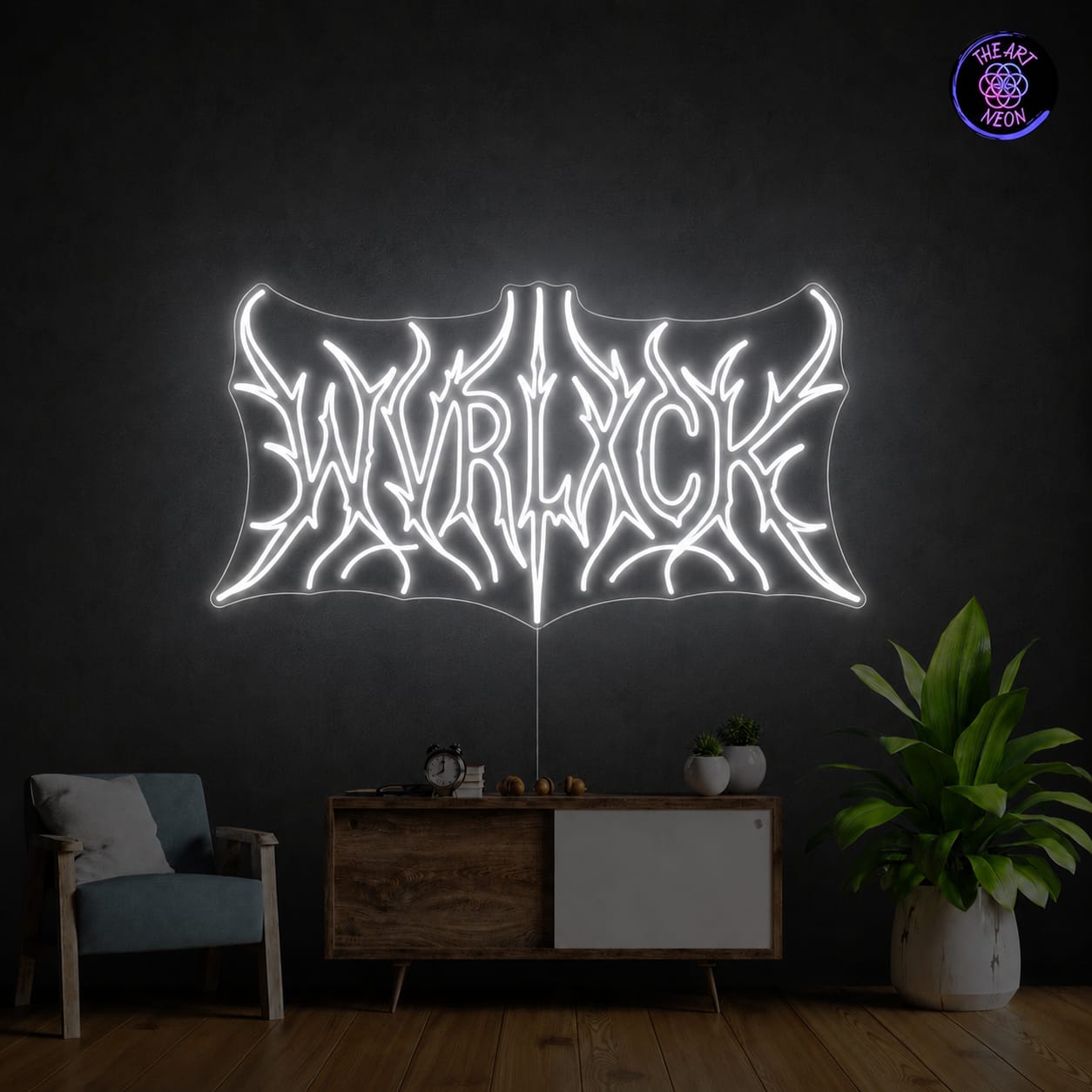 Custom Logo Neon Sign – "WVRLXCK"