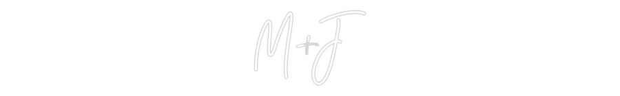 Letreiro Personalizado: M+J