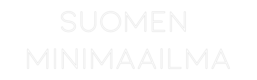 Letreiro de LED Personalizado: SUOMEN MINI