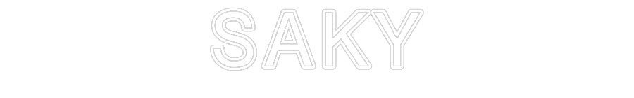 Personalizado: Letreiro de LED SAKY