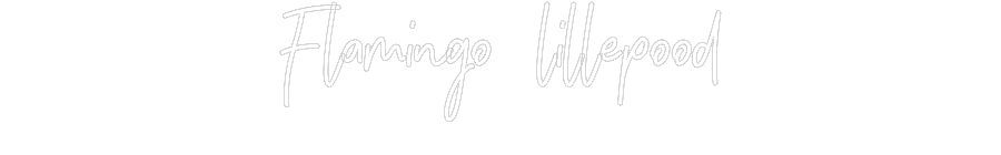 Letreiro Luminoso Personalizado: Flamingo Rosa