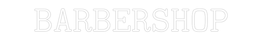 Individuelles Neon: BARBERSHOP