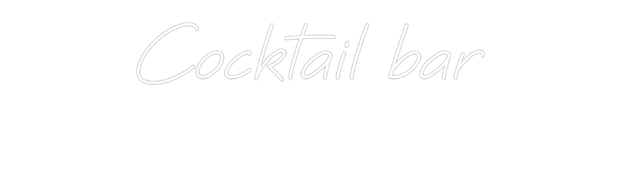 Custom Neon Sign: Cocktail bar