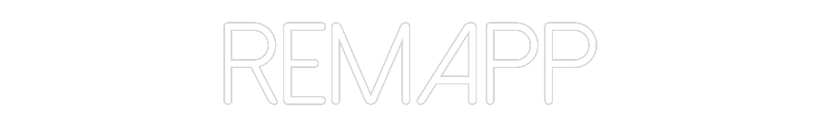 Enseigne au néon personnalisée : Remapp