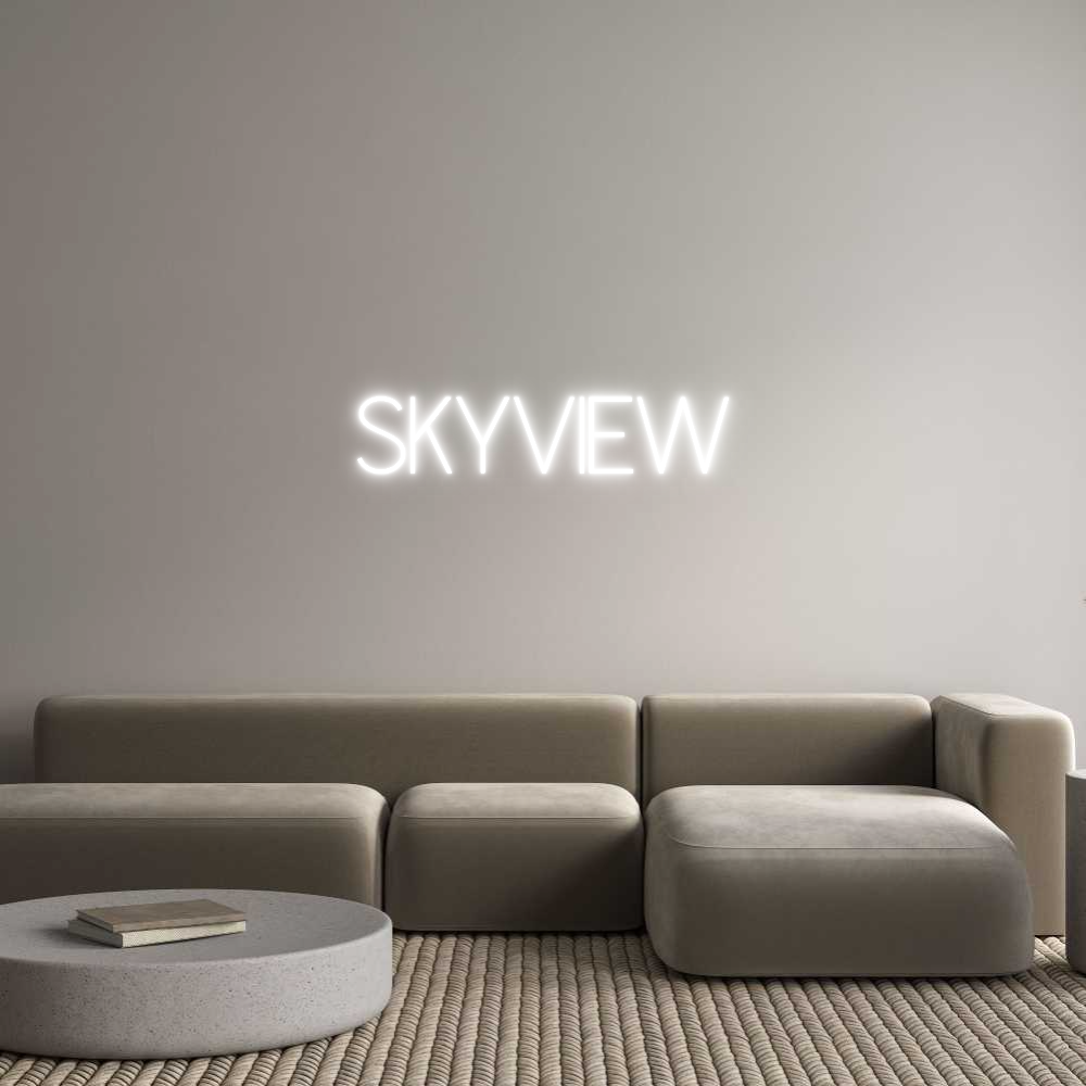 Insegna al Neon Personalizzata: SkyView