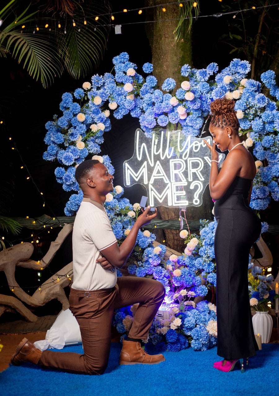 Will You Marry Me proposal LED neon sign