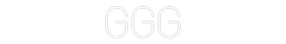 Letreiro de LED Personalizado: ggg