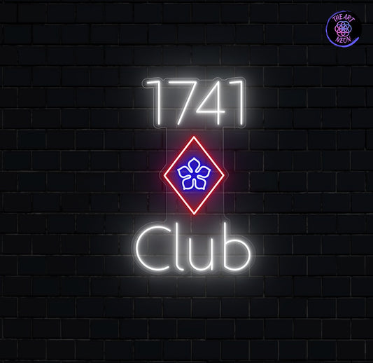 Letreiro de LED Neon Personalizado – 1741 Club