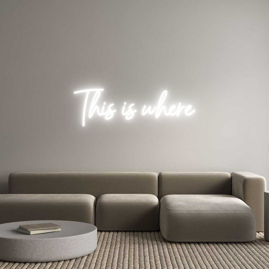 Letreiro de LED Personalizado: Aqui é onde