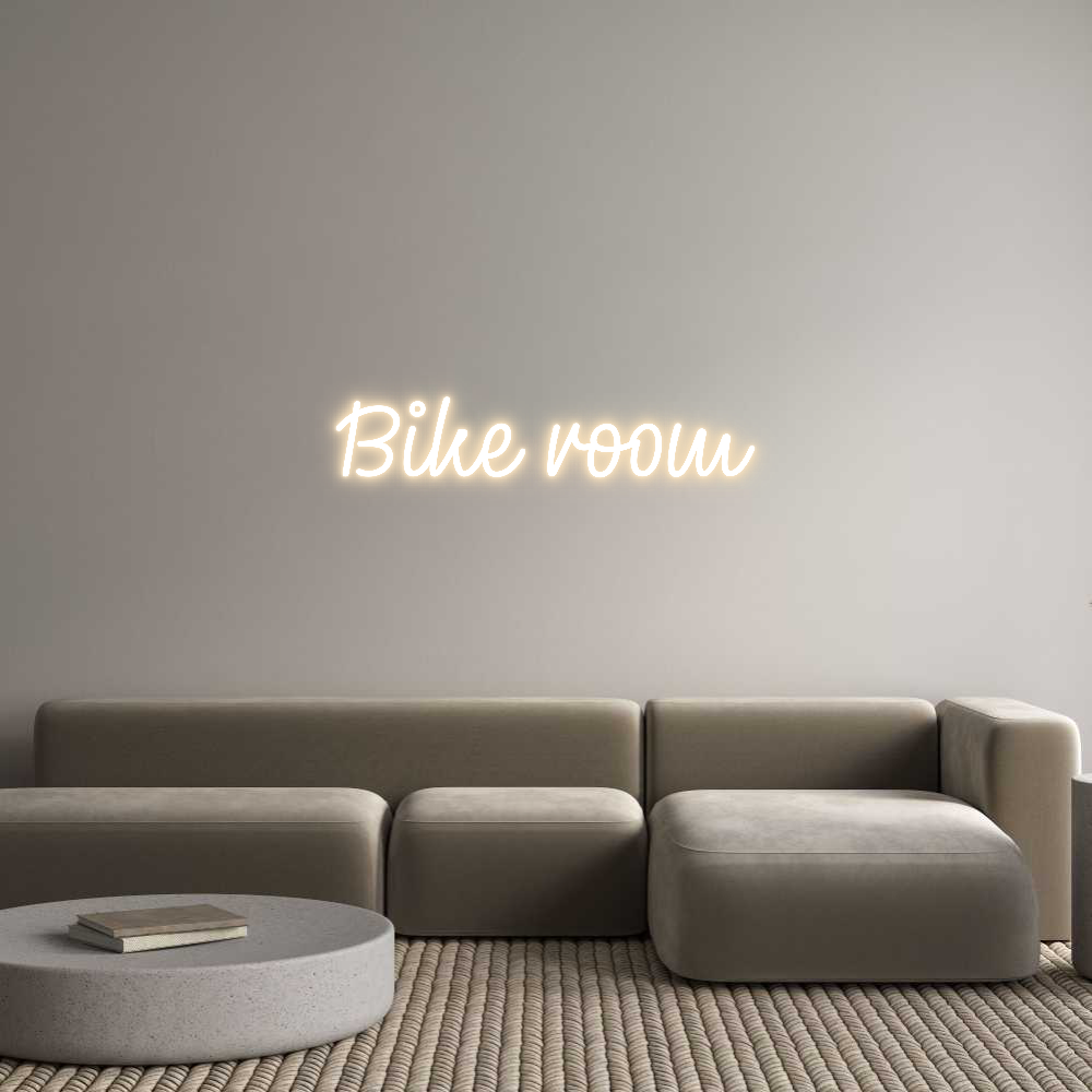 Letreiro de LED Personalizado: Sala de Bicicletas
