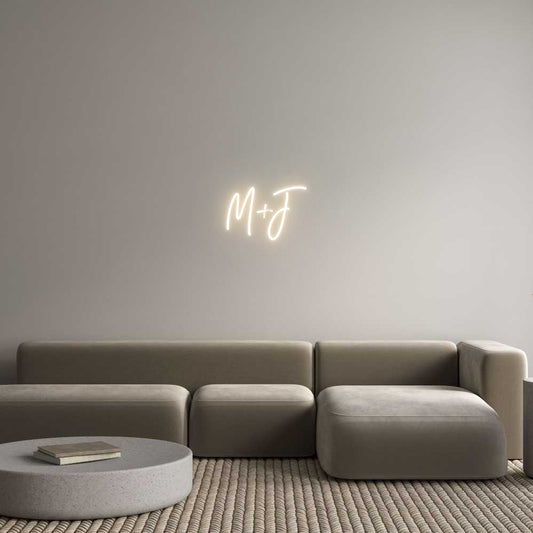 Letreiro Luminoso Personalizado: M+J