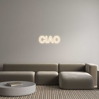 Placa de LED Personalizada: CIAO
