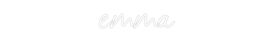Letreiro de LED Personalizado: Emma