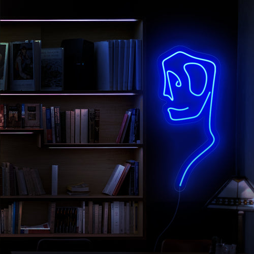 O letreiro de neon "Abstract Art Man" emana vibração artística com sua silhueta elegante. Ilumine seu ambiente com esta luminária neon moderna e abstrata, perfeita para adicionar um toque contemporâneo a qualquer ambiente.