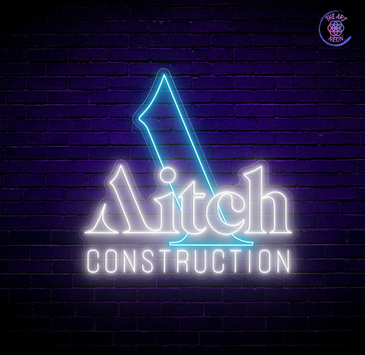 Letreiro de néon LED personalizado – Aitch Construction
