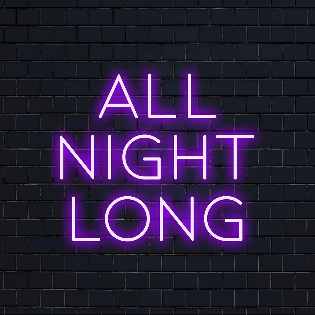 Placa de neon LED personalizada com design elegante que permanece ativo durante toda a noite, adicionando brilho vibrante e charme personalizado ao seu espaço.