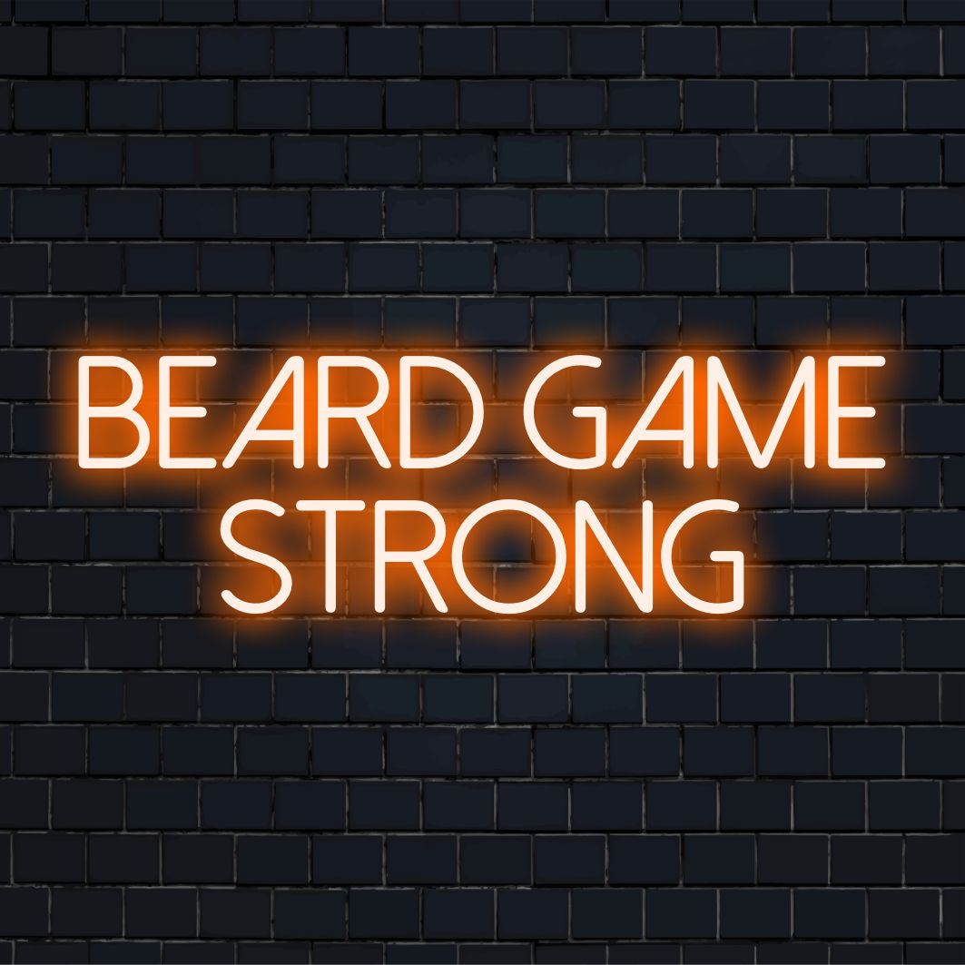 Jogo de Barba Colorida: Placa de LED neon potente para decoração personalizada. Perfeita para criar arte de parede vibrante e criar um ambiente marcante.