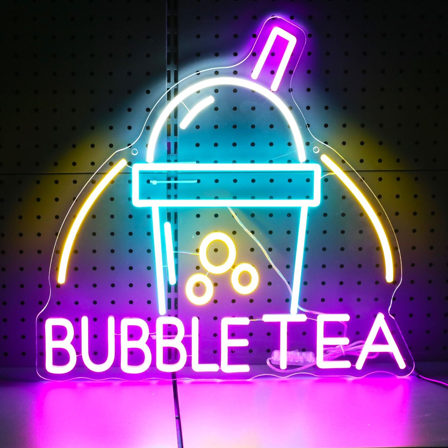 Letreiro Luminoso de Bubble Tea