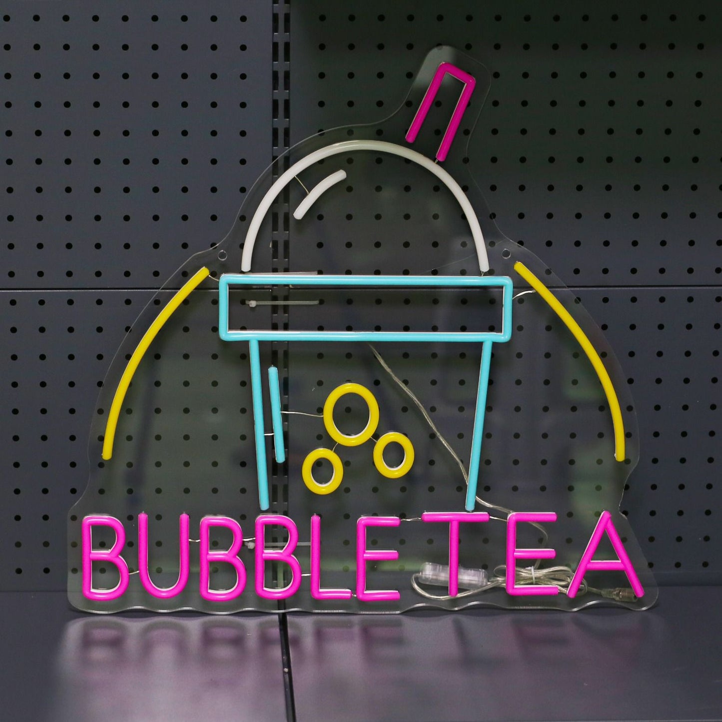 Letreiro Luminoso de Bubble Tea