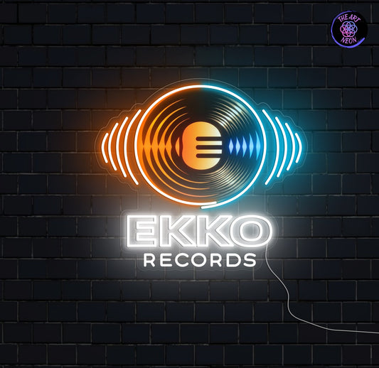 EKKO Records – Custom LED Neon Sign 50 × 45 cm