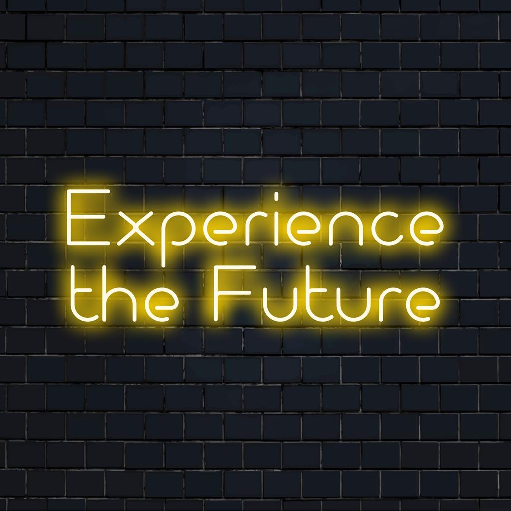 Experimente o futuro: letreiro de neon LED personalizado, que mistura arte inovadora com luz vibrante; o destaque perfeito para qualquer espaço.