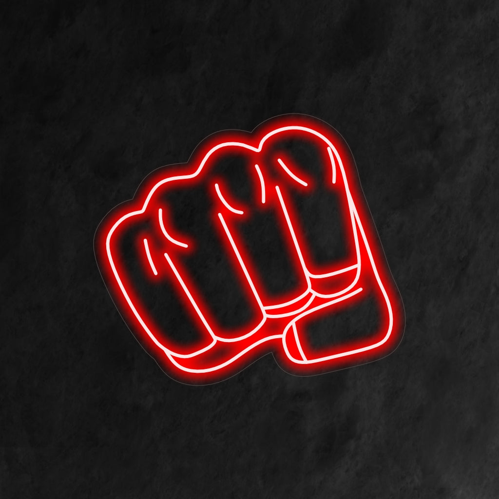 "Placa de Neon com Punho de Ferro" é uma adição poderosa e motivadora ao seu interior com tema esportivo. Uma luz neon que captura a energia dinâmica de um soco.